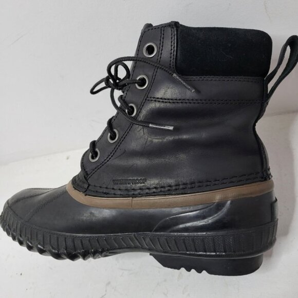 SOREL Cheyanne Lace Full Grain Black Boot Size 8 - Picture 8 of 10